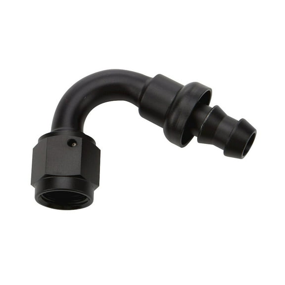 Allstar Performance Pushlock Hose End Black 120 Deg Elbow -10