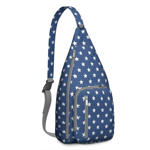 Fashion Forward Sling Backpack - Runway Inspired Abstract Print Shoulder Bag, Anti-Theft for Urban Life