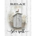 thumbnail image 2 of Jacobs, Billy 15x18 White Modern Wood Framed Museum Art Print Titled - Relax - Sit a Spell, 2 of 4