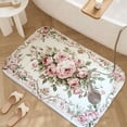 thumbnail image 3 of 1pc Floral Pattern Tablecloth Absorbent Non-Slip Bathroom Thickened Flannel Rug Decor,Soft,Quick Drying,Suitable For Indoor/outdoor Use,Bathrooms,Bedrooms,Kitchens,Terrace,Laundry Rooms,16"x24", 3 of 9
