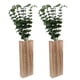 thumbnail image 1 of 2 piezas de eucalipto artificial con jarrón, rama artificial, jarrón colgante de eucalipto, decoración para puerta delantera, 1 of 8