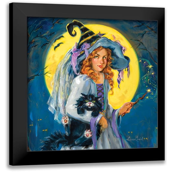 Comish, Susan 12x12 Black Modern Framed Museum Art Print Titled - Witchs Night Out