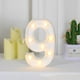 thumbnail image 5 of Billuyoard Ceremonia de boda Aniversario Número en forma de luz Lámpara de números portátil con pilas Decoración de la fiesta del hotel de la oficina Kits de decoración para fiestas Número 9 Billuyoard HA074859-10, 5 of 6