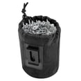 thumbnail image 1 of Funda para herramientas AJFHKJ, bolsa de trabajo para clavos y tornillos con clip para cinturón, negra, 1 of 8