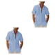 thumbnail image 3 of Camisa Jumpingount Viajar Senderismo Botones Hombres Verano Playa Light XL Azul claro SG 2Conjunto, 3 of 6
