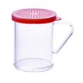 thumbnail image 2 of Winco PDG-10R, 10 Oz Plastic Dredge with Rose Snap-on Lid, Seasoning Sugar Spice Pepper Shaker, 2 of 2