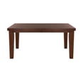 thumbnail image 4 of Contemporary Solid Clean Lines Dining 5pc Set Table with Self-Storing Leaf 1 Bench 4 Side Chairs Dark Oak Finish Furniture, 4 of 7
