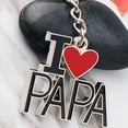 thumbnail image 3 of Llavero con letras "I LOVE PAPA", joyería de metal, llavero para el Día del Padre, regalo de cumpleaños, 3 of 5
