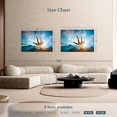 thumbnail image 4 of Elephant Stock Mountain Jump Wall Art - Horizontal Canvas Wall Art - Living Room Wall Decor - Sports Canvas - Teal And Blue Decor - 51" x 34", 4 of 8