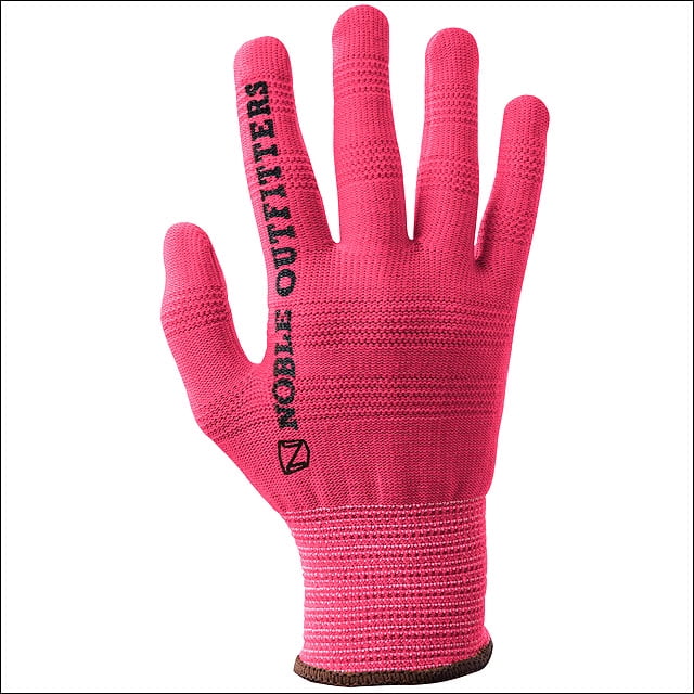 MEDIUM NOBLE OUTFITTERS TRUE FLEX RIGHT HAND COTTON ROPING GLOVES PINK