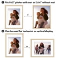 thumbnail image 5 of Americanflat 12x16 Picture Frame with Polished Plexiglass with 9x12 Mat 2 Pack Display Photo - Natural Oak, 5 of 8