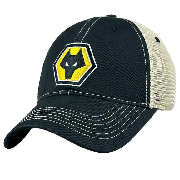 Men's 1863FC Black Wolverhampton Wanderers Retro Trucker Adjustable Hat