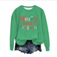 thumbnail image 2 of EGNMCR Chandail en Molleton de Noël Col Rond Imprimé Ample Manches Longues Sans Capuche, 2 of 4