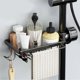 thumbnail image 2 of Black Left Type Sponge Shelf Practical Sponge Rack for Kitchen Sink Detachable Faucet Drain Shelf with Hook, 2 of 4