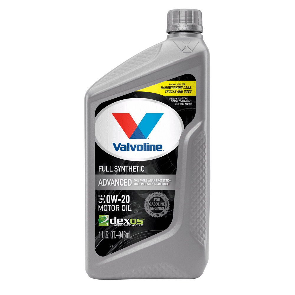 Valvoline Advanced Full Synthetic SAE 0W20 Motor Oil 1 QT Walmart