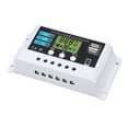 thumbnail image 4 of Controlador solar con chip industrial, pantalla LCD, protección contra sobrecarga, regulador solar de 12 V y 24 V, autoadaptación, color blanco, 10 A, 4 of 12