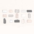 thumbnail image 4 of LCXmlly Collapsible Travel Bottle Clear Pocket Stickers Easy to Write Vintage Retro Decorative Labels, 4 of 6