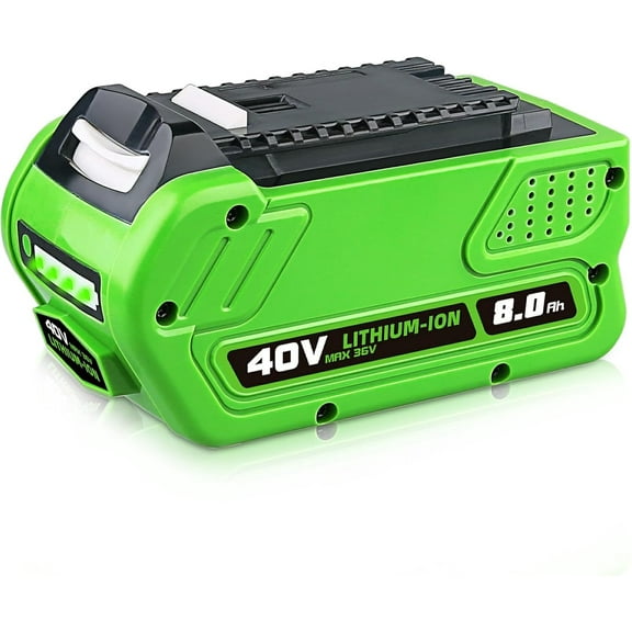29462 8.0Ah Li-ion Battery Replacement for Greenworks 40V Batteries Compatible with GreenWorks Battery 40Volt Max Lithium 29462 29252 25312 20202 20642 21242 27062 for 40V G-MAX Power Tools