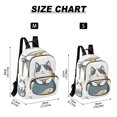 thumbnail image 2 of FORMRS Mini Backpack Purse for Women Travel Daypack Casual Shoulder Bag, Blue Cute Cat, 2 of 7