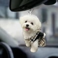 thumbnail image 4 of Acrylic Cute Dog Festival Gift Pendant Border Car Interior Rearview Mirror Decorative Pendant Backpack Pendant, 4 of 5