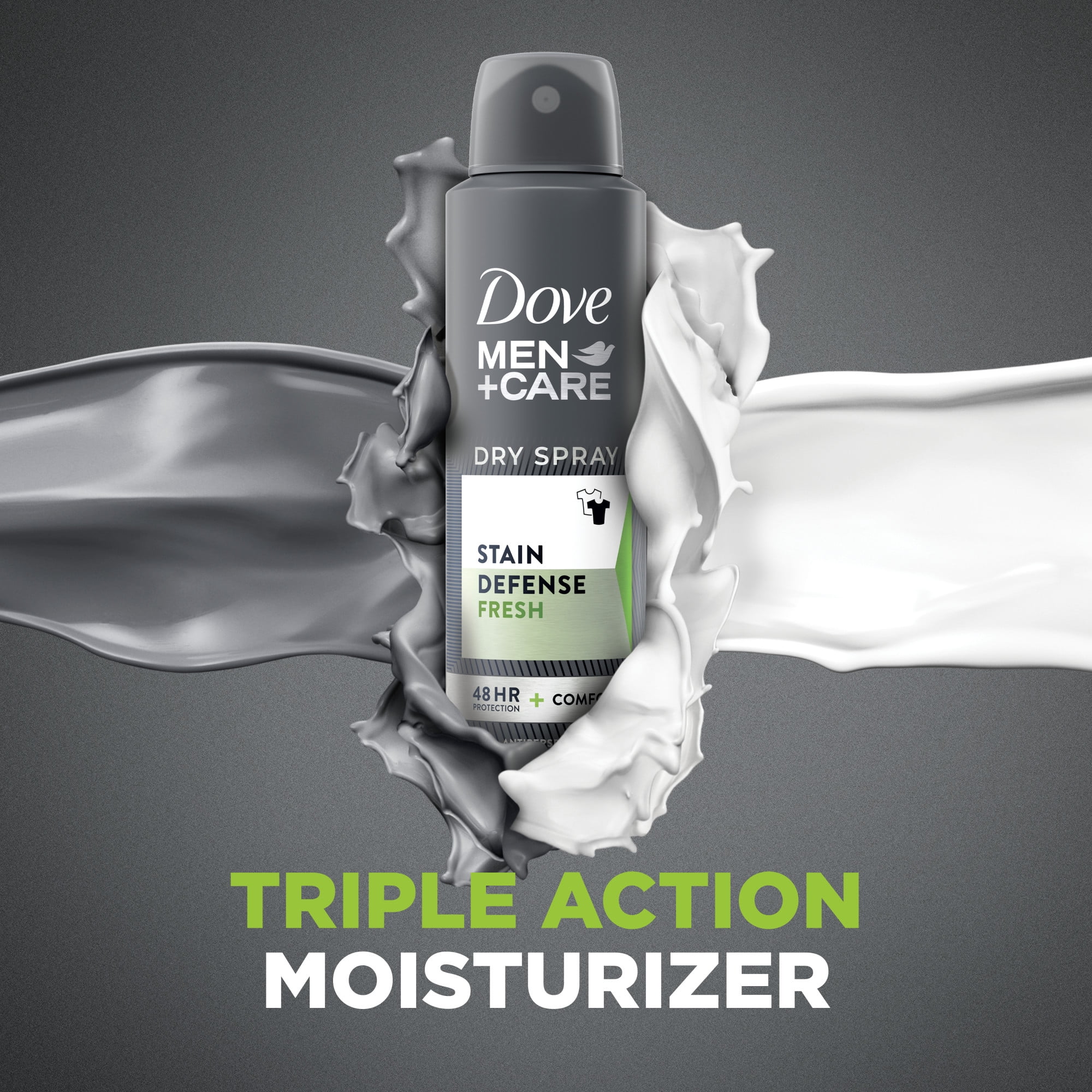 Dove Men+Care Stain Defense Fresh Dry Spray Antiperspirant Deodorant, 3.8 oz