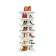 thumbnail image 1 of TOYTEXX 6-Tier 360° Rotating Shoe Rack Tower, White Space-Saving Shoe Organizer for Entryway, Closet, Living Room, Holds Up to 24 Pairs, 1 of 2