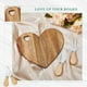 thumbnail image 4 of Juego de tablas para quesos Patelai Bridal Shower en forma de corazón, madera, 4 of 6