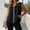 Black, variant on Womens Zip Up Hooded Vest Sports Active Sleeveless Sunscreen Casual Outerwear With Pockets Lightweight Waistcoat 2XL