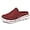 A Wine Red, variant on Slip On Mules & Clogs for Womens Mens Light Open Back Shoes Comfort Walking Shoes Breathable Slippers Closed Toe Slides