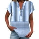 thumbnail image 1 of Vestidos Casuales Para Mujer, Blusas De Mujer De Moda Camiseta informal de manga corta con cuello en V y botones para mujer, 1 of 5