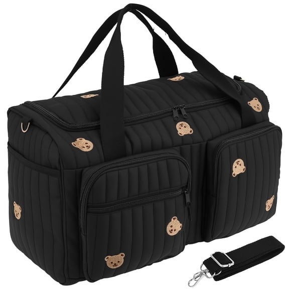 Xdziklosj Hospital Maternity Bag Large Capacity Duffel Tote Diaper Tote Bags with Shoulder Strap and Multiple Pockets Multipurpose for Travel Labor Delivery