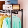 thumbnail image 3 of M MZG Heavy Duty 3-Shelf Garment Rack with 2 Fabric Drawers, Dark Grey, 3 of 8
