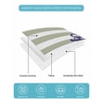 thumbnail image 5 of Striped Anchor Twin Size Down Alternative Comforter, Lightweight Comforter Quilt Bedding Set with Pillow Shams Navy Blue Nautical Sage Green Geometric All Seasons Bed Comforter Duvet Insert 68"x86", 5 of 7