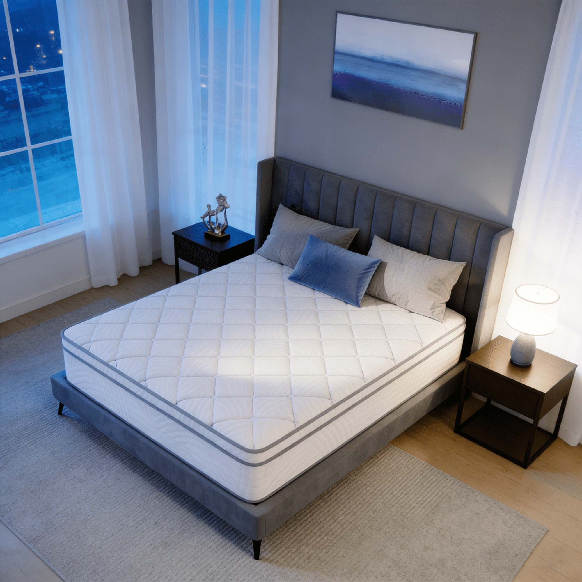 Avenco King Size Hybrid Mattress 10 inch Bed in a Box, Medium Firm