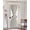 Cream, variant on Black Blackout Curtains, French Door Curtains for Door Window, Pure Color Privacy Drapery for Patio/Sidelight Doors, 1 Panel with Tieback, 25 x 40 Inches