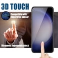thumbnail image 5 of Htwon for Samsung Galaxy S23 Ultra/S23 Plus/S23 Screen Protector UV Tempered Glass Full Cover Film, Clear, 5 of 10