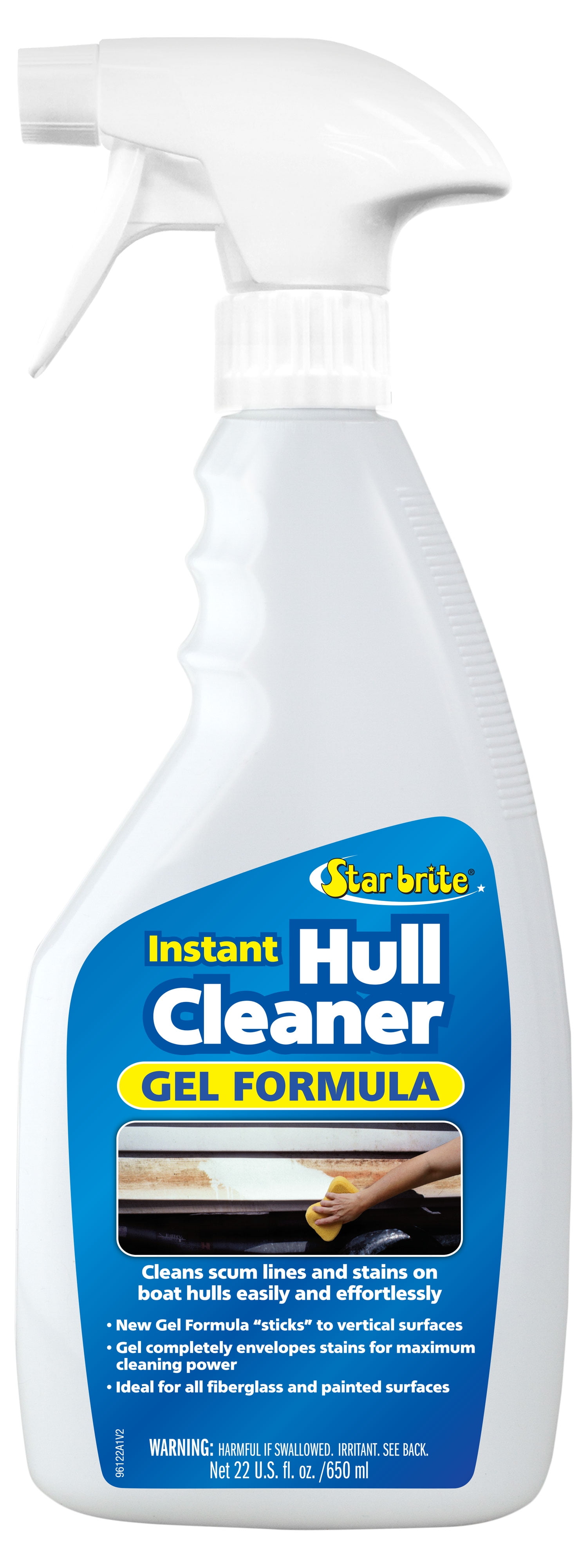 Star Brite Hull Cleaner Gel Spray - 22 oz  For Stains & Scum Lines on Boat Hulls