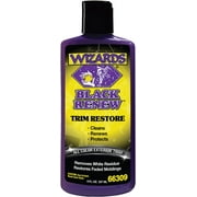 Wizards Black Renew Trim Restorer Car Trim Rubber and Plastic Restorer, 8 fl oz