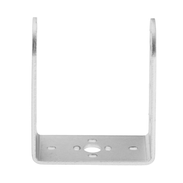 Soporte de montaje plano de inclinación del mecanismo de dirección del brazo mecánico para servo 995 996R Largo U Tipo Mount Silver