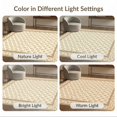 thumbnail image 7 of ODIKA 6'x9' Ultra-Soft Area Rug, Beige Motif Vintage Trellis Distressed Lattice Textured Pile None Washable, Bare feet friendly, Silk-Touch for Guest Room, Bedroom, 7 of 7