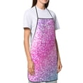 thumbnail image 4 of Disketp Fun Rainbow Kitchen Apron with adjustable Aprons for Women with Pockets Cooking Powder Pink Apron, 4 of 7