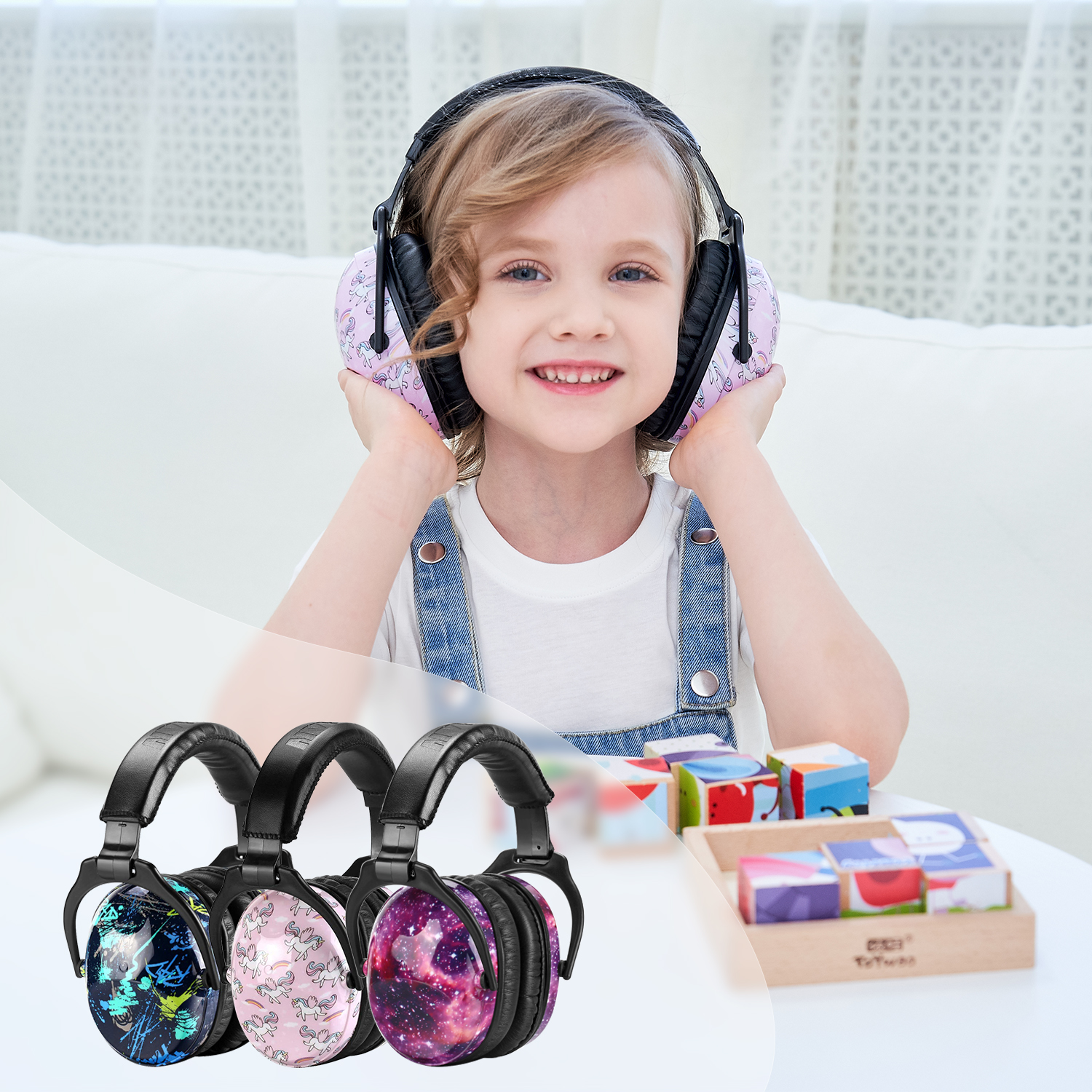 ZOHAN Kids Ear Protection, NRR 22 dB, Unicorn Design photo 4