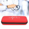 thumbnail image 1 of Stethoscope Bag Portable Household Stethoscope Storage Box Organizer Case Storage Bag ContainerRed, 1 of 8