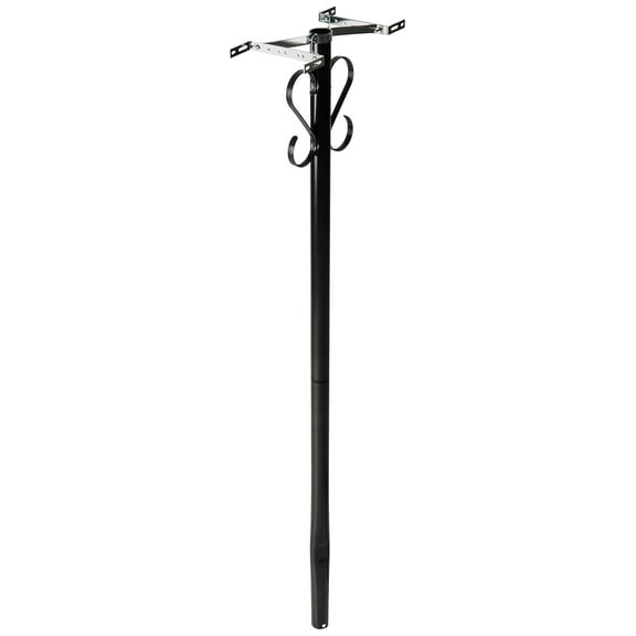 Premium Galvanized Steel Black, Mailbox Post, PBK00000