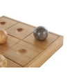 thumbnail image 4 of DecMode 12" x 2" Brown Wood Tic Tac Toe Game Set with 9 Balls, 1-Piece, 4 of 9