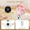 thumbnail image 6 of Wnttmt Portable Electric Baby Swing for Infants Toddler, 5 Speed, 10 Lullabies, 5-Point Harness, Remote Control, Pink, 6 of 6