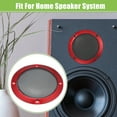 thumbnail image 3 of Unique Bargains 4 Pcs 3" Car Speaker Grills Cover Mesh Round Audio Subwoofer Protector with Mounting Screws Iron Red, 3 of 6