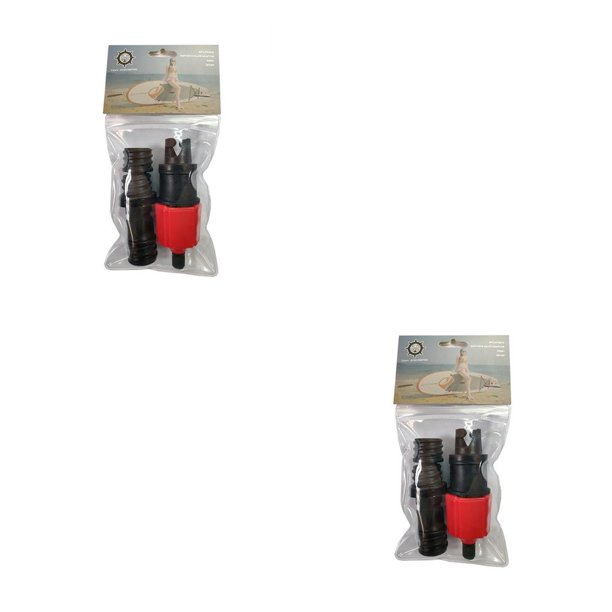 Scienceny Adaptador de válvula de aire inflable, adaptador de válvula de aire de bote de remos resistente al desgaste, adaptador de bomba inflable de Rojo 2piezas Scienceny CBP038245