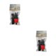 thumbnail image 1 of Scienceny Adaptador de válvula de aire inflable, adaptador de válvula de aire de bote de remos resistente al desgaste, adaptador de bomba inflable de Rojo 2piezas Scienceny CBP038245, 1 of 6