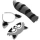 thumbnail image 3 of 1 Juego de diadema y máscara de cola de mapache, accesorios para disfraz de Cosplay, 3 of 4
